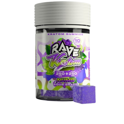 Rave Kratom Numb Gummies