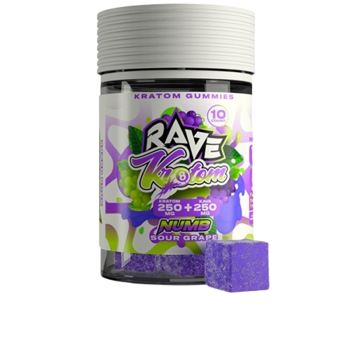 Rave Kratom Numb Gummies