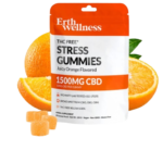 THC Free STRESS Gummies Vegan Juicy Orange